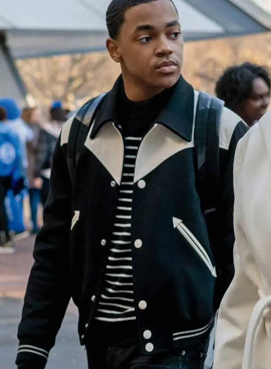 Power Book II: Ghost Tariq St. Patrick Black Varsity Jacket