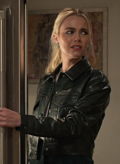 Rebecca Rittenhouse Maggie Black Leather Jacket