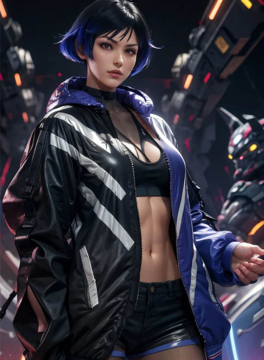 Reina Mishima Tekken 8 Purple Jacket