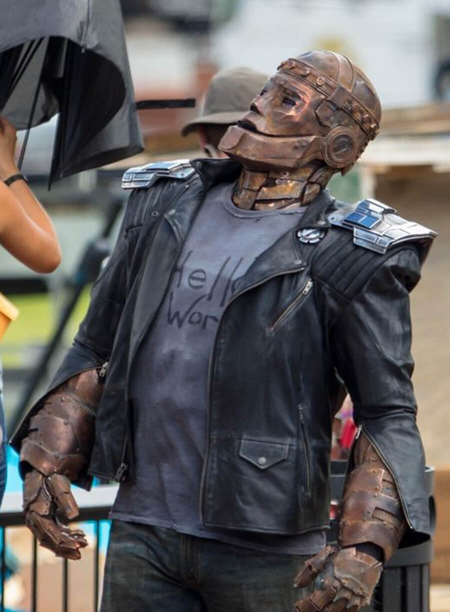 Robotman Doom Patrol Black Leather Jacket