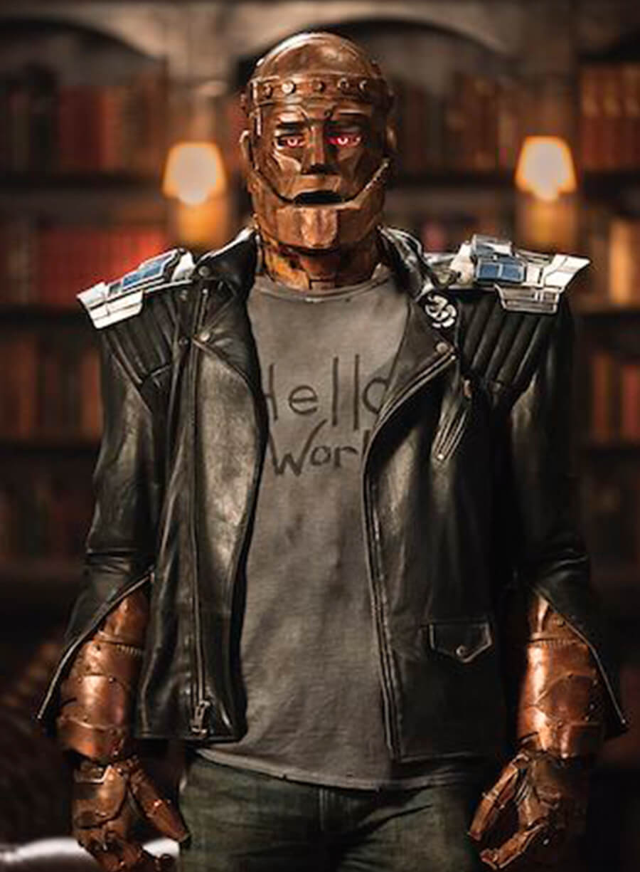 Robotman Doom Patrol Black Leather Jacket