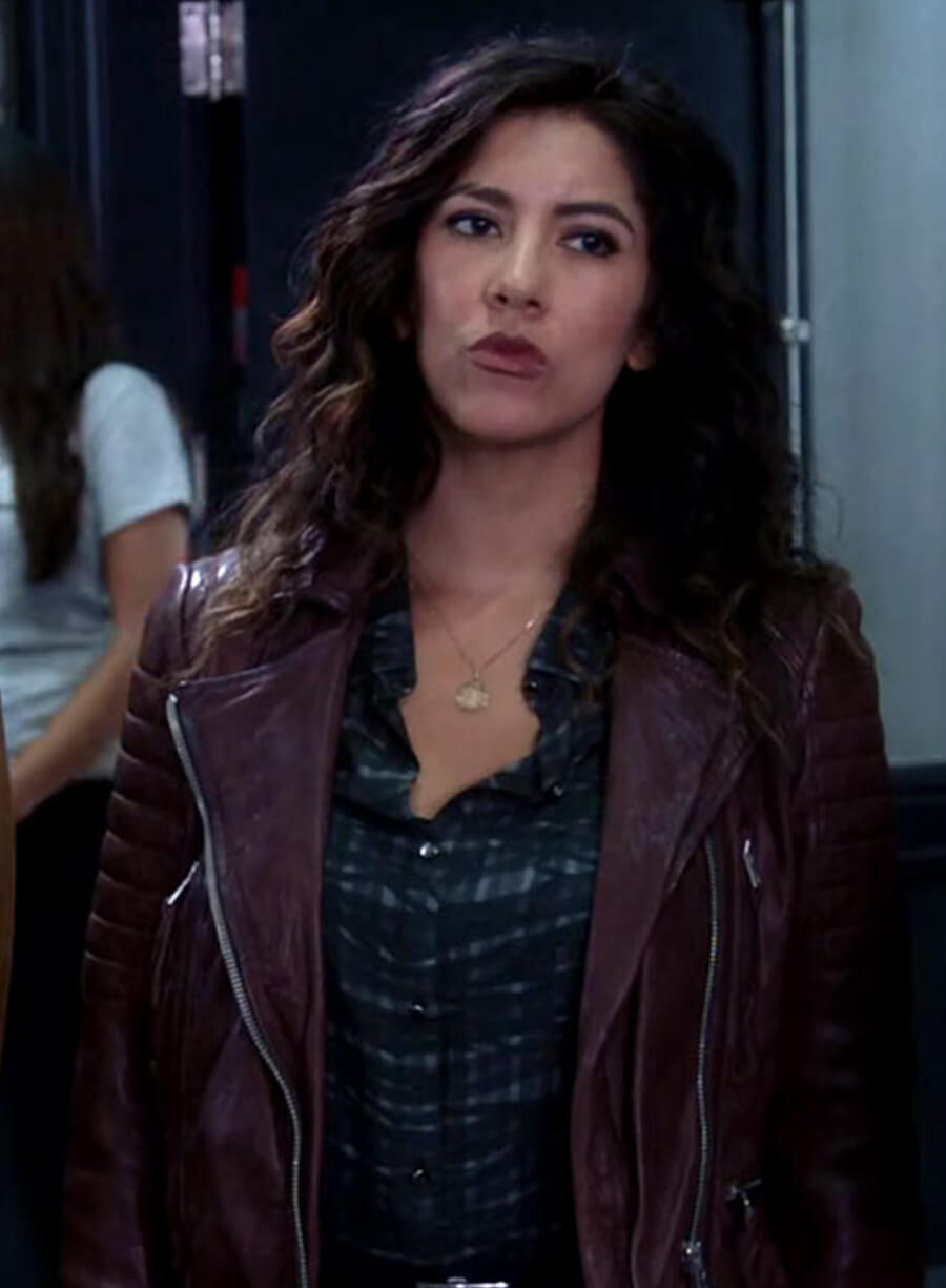 Rosa Diaz Brooklyn Nine-Nine Maroon Leather Jacket