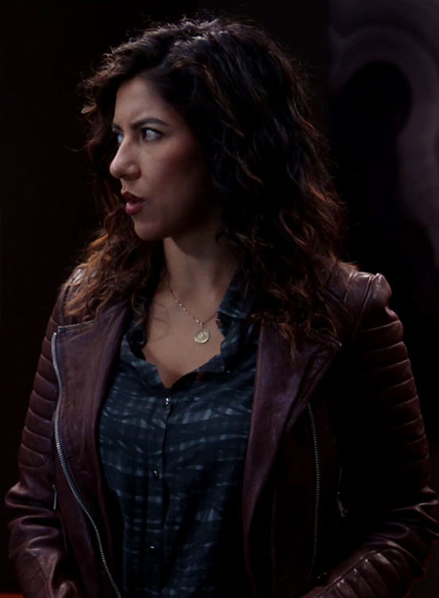 Rosa Diaz Brooklyn Nine-Nine Maroon Leather Jacket