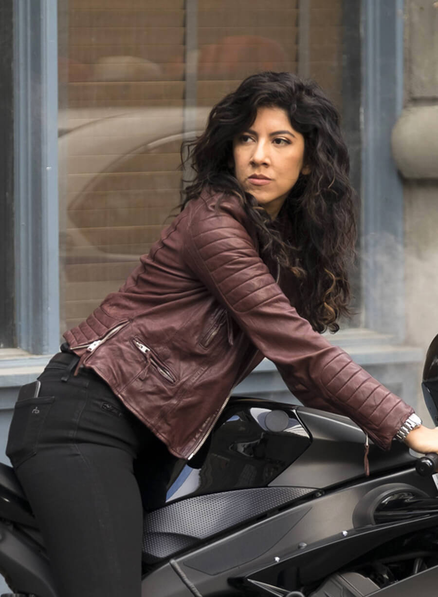 Rosa Diaz Brooklyn Nine-Nine Maroon Leather Jacket