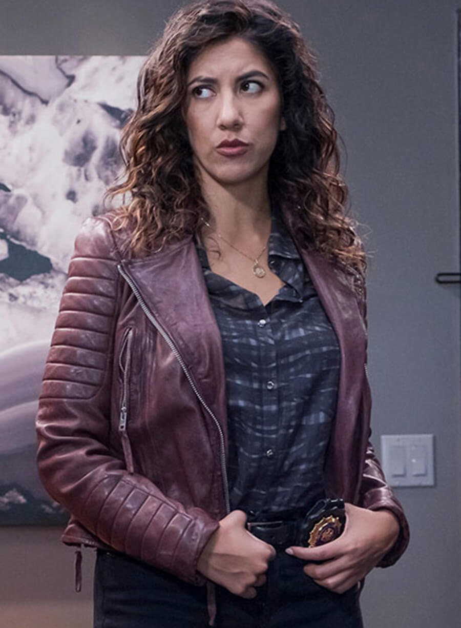 Rosa Diaz Brooklyn Nine-Nine Maroon Leather Jacket