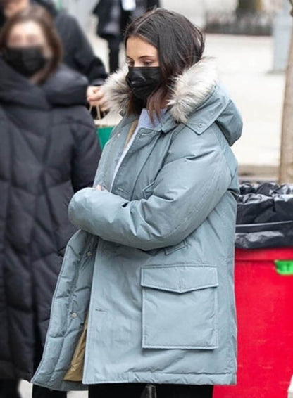 Selena Gomez Only Murders in the Building Blue Parka Jacket