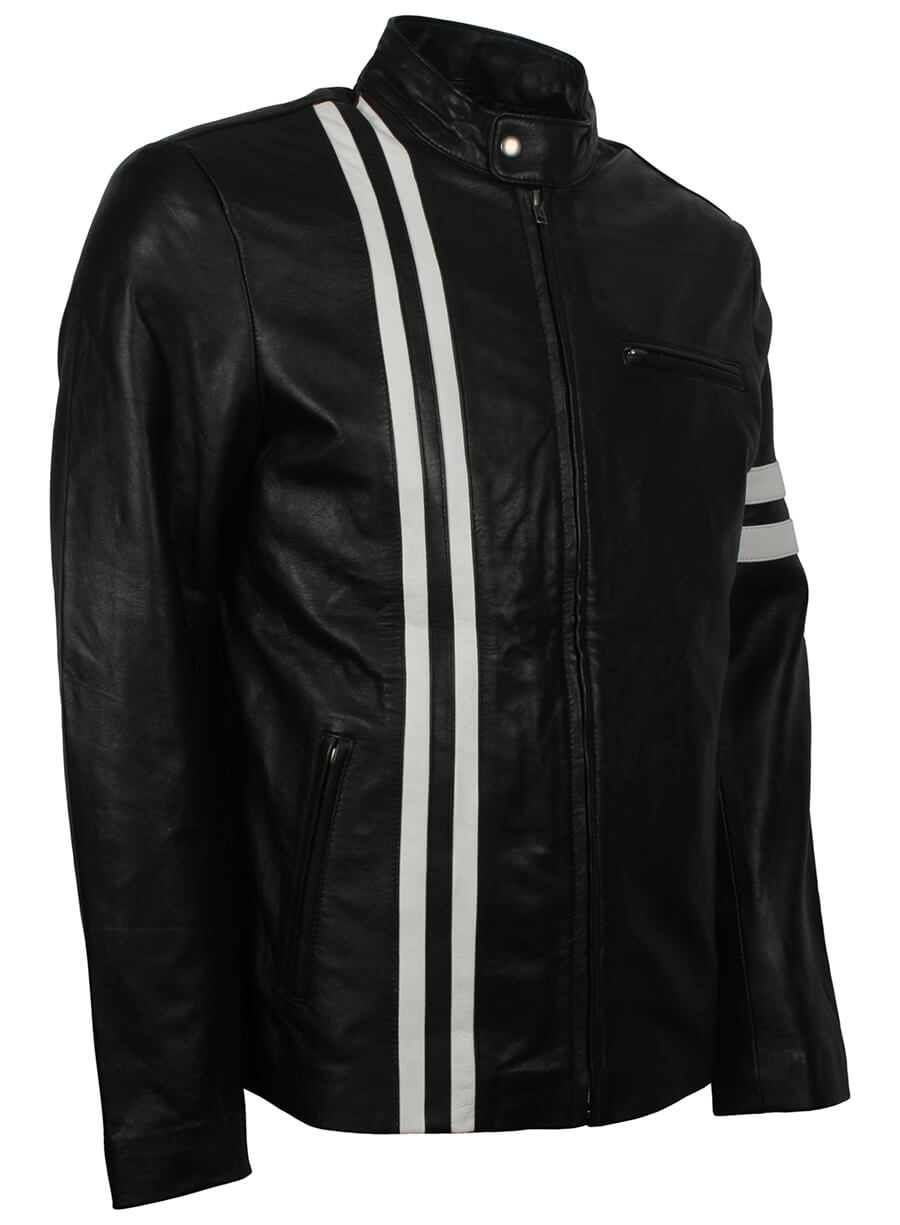 SF Men's Driver Biker Leather Jacket