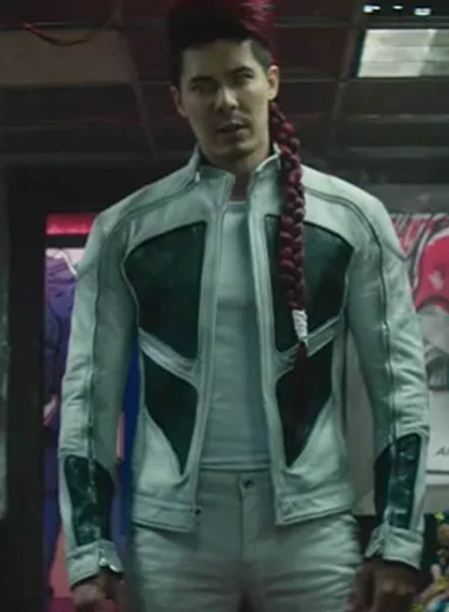 Shatterstar Deadpool 2 White Leather Jacket