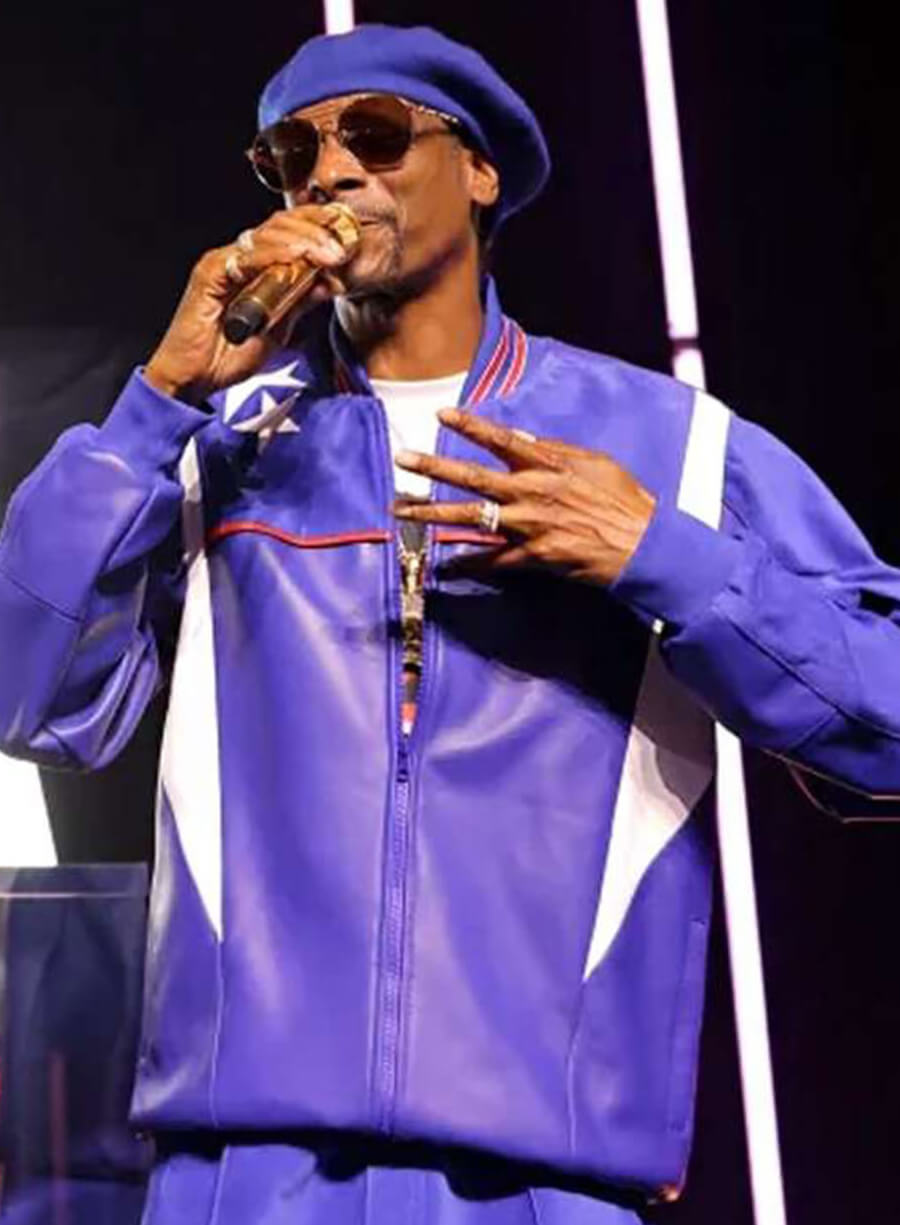 Snoop Dogg Paris Olympics 2024 Purple Bomber Jacket