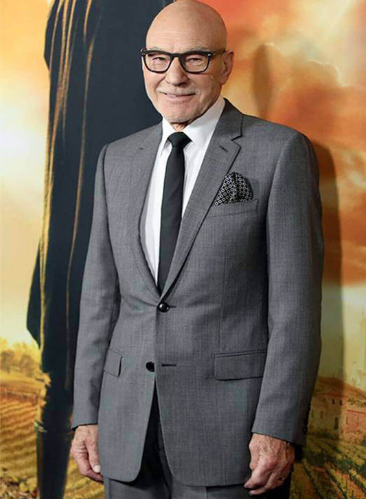 Star Trek Picard Patrick Stewart Grey Blazer