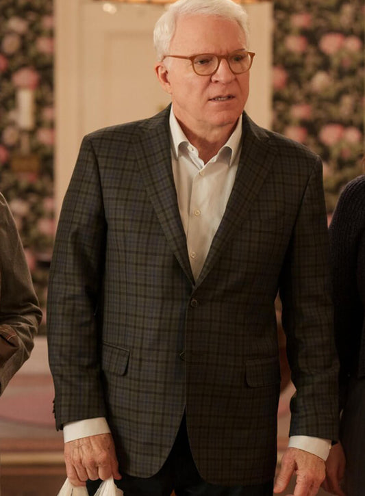 Steve Martin Only Murders in the Building Plaid Blazer