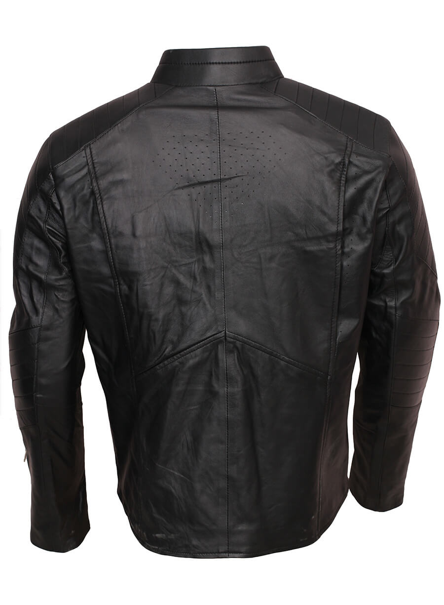 Leather jacket men store - superman