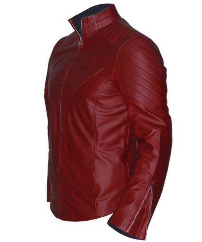 Superman Red Leather Jacket