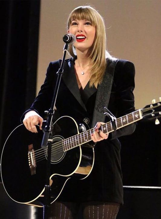 Taylor Swift Reputation Era Black Velvet Blazer