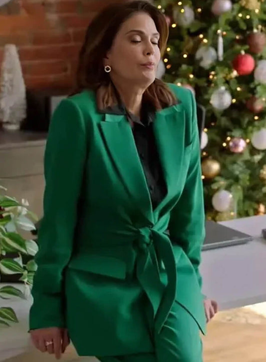 Teri Hatcher How to Fall in Love by Christmas Green Blazer