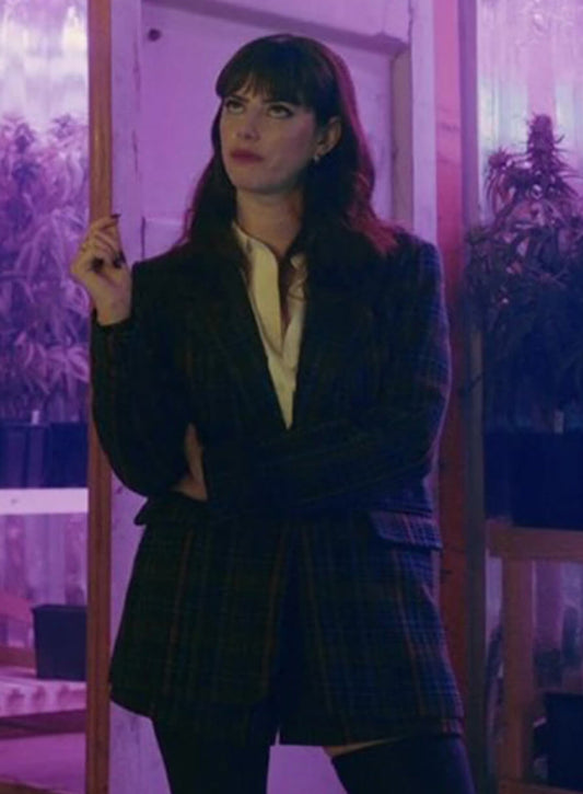 Susie Glass Plaid Blazer