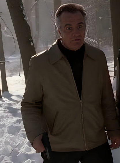 The Sopranos Paulie Gualtieri Beige Leather Jacket