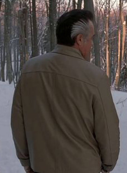The Sopranos Paulie Gualtieri Beige Leather Jacket