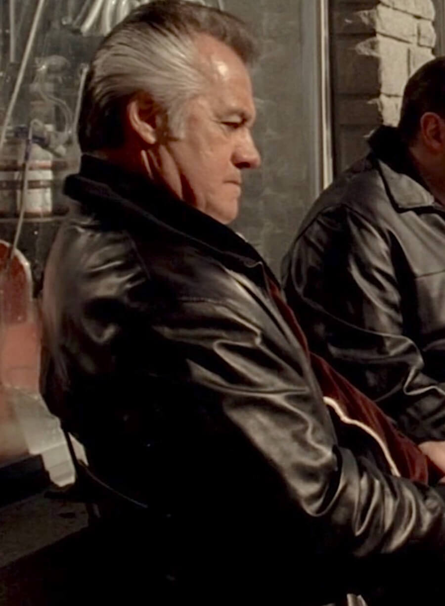 The Sopranos S6 Paulie Gualtieri Black Leather Jacket