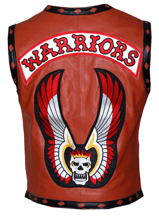 The Warriors Tan Leather Vest Costume