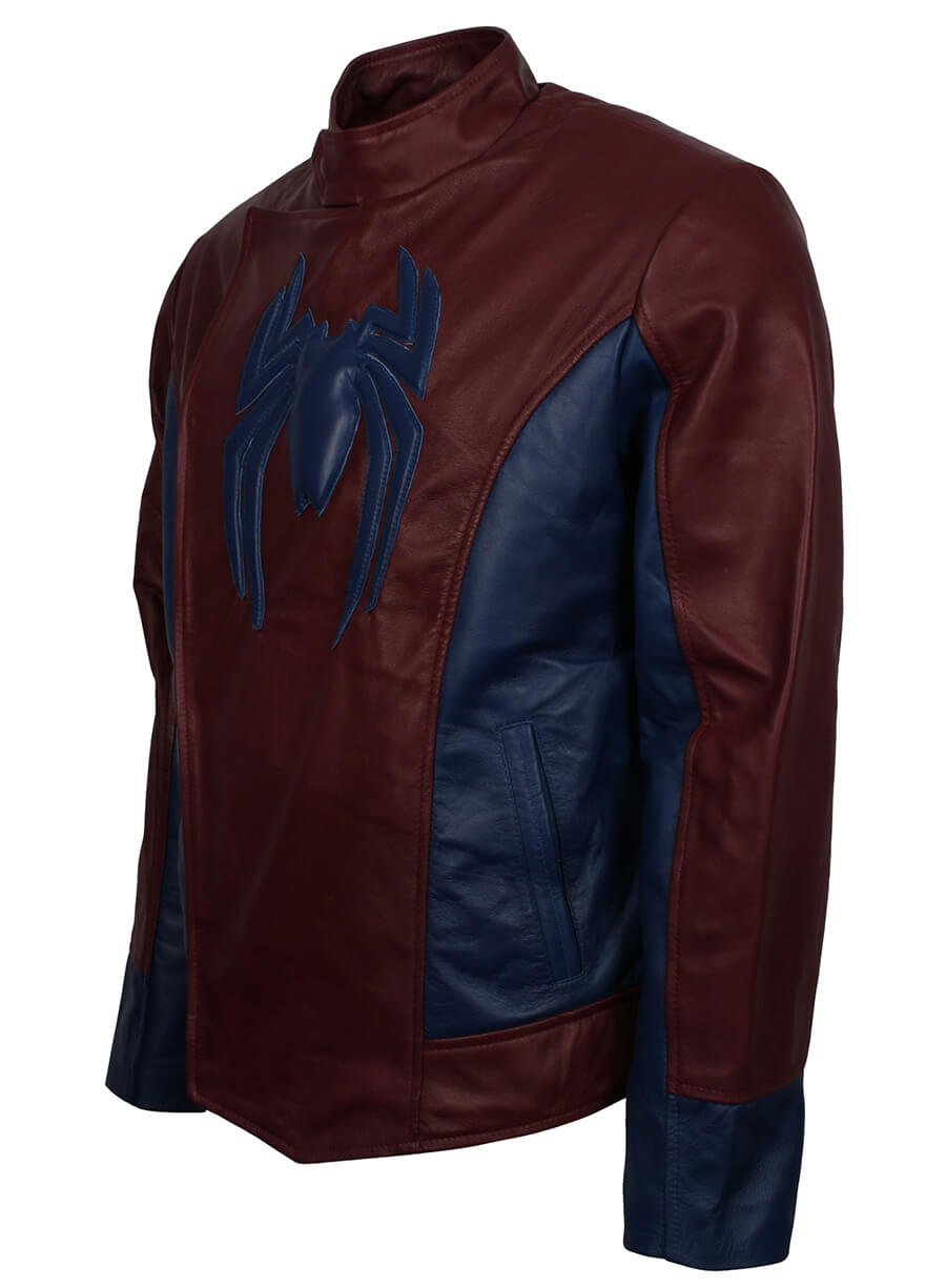 Tom Holland Maroon Spiderman Home Coming Jacket