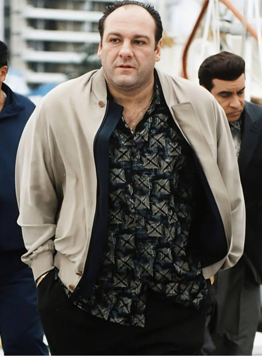 Tony Soprano Beige Cotton Jacket