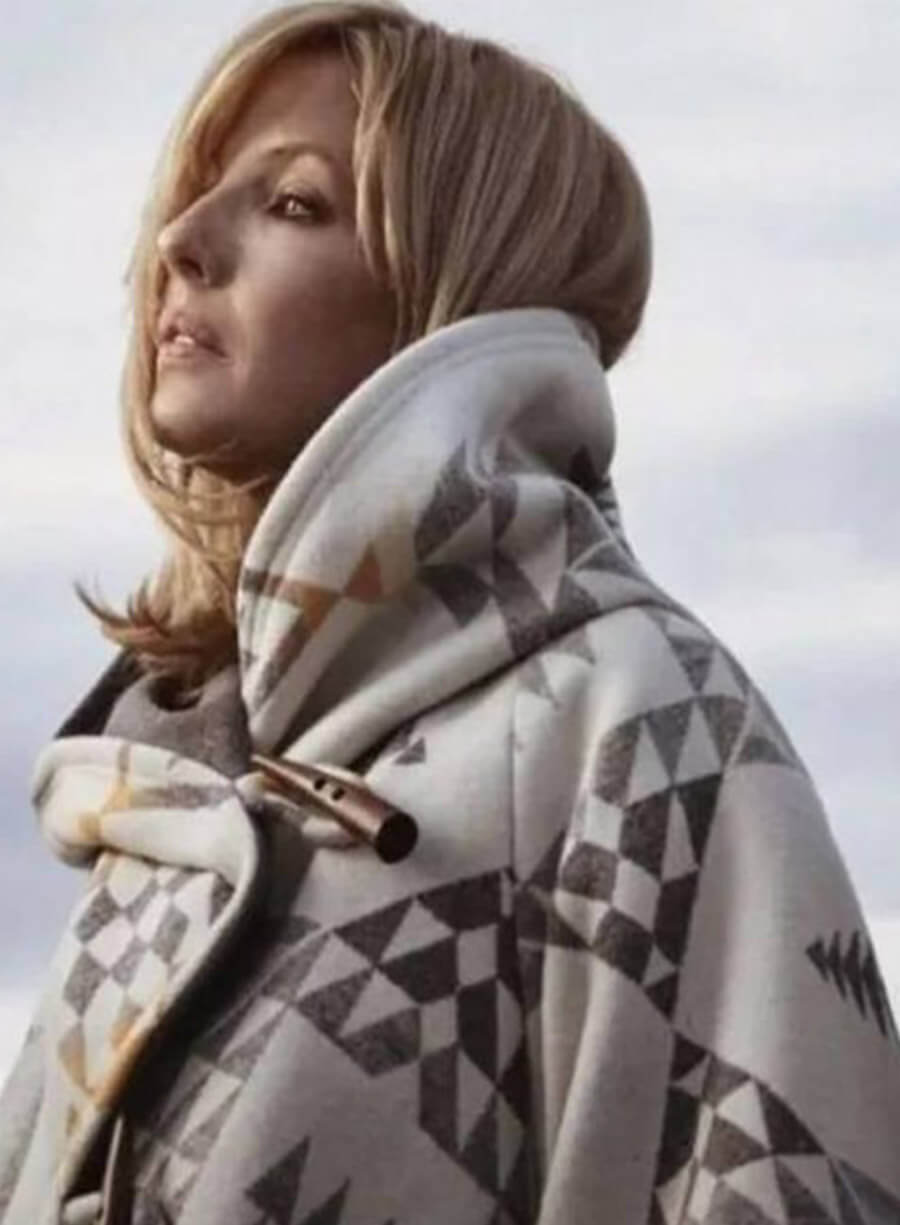 Beth Dutton White Poncho