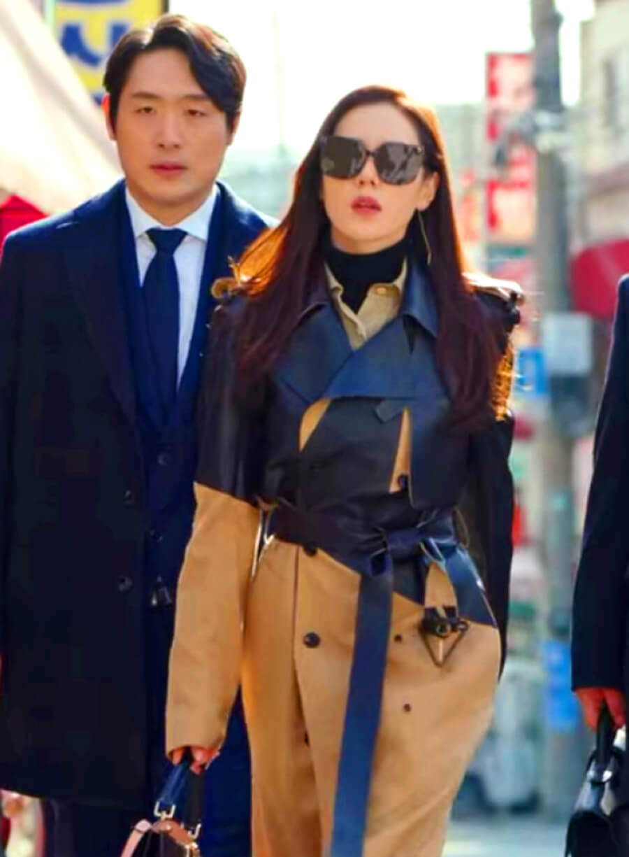 Yoon Se-ri Crash Landing on You Two Tone Trench Coat